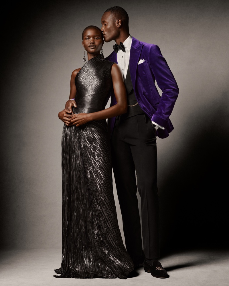 Akon Changkou and Charles Oduro star in Ralph Lauren holiday 2023 campaign.