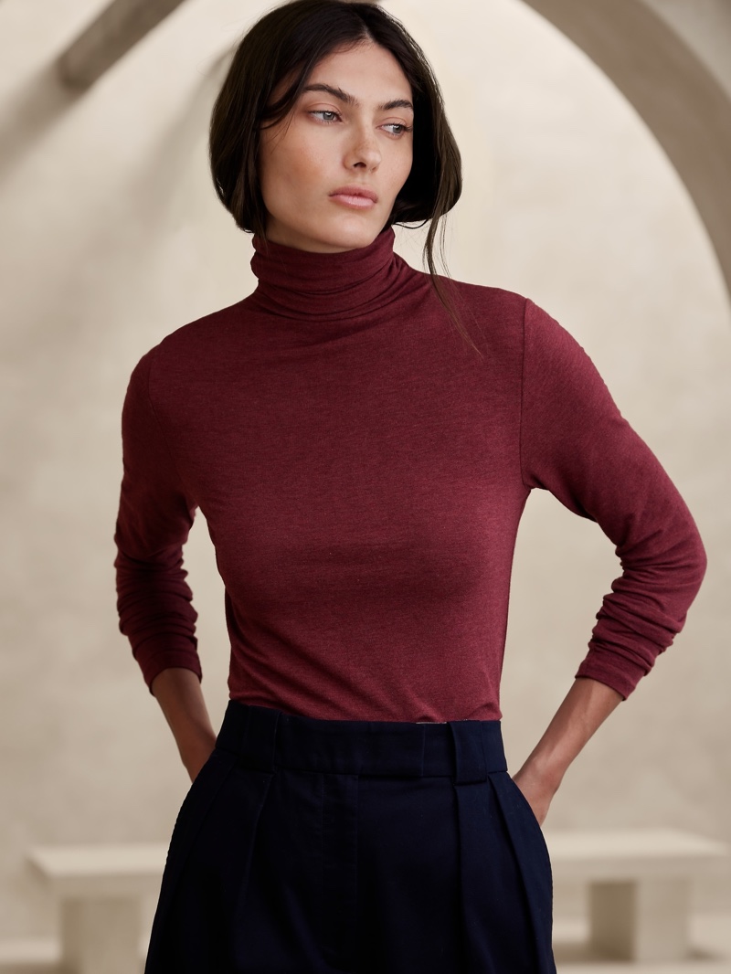 Red Turtleneck Sweater