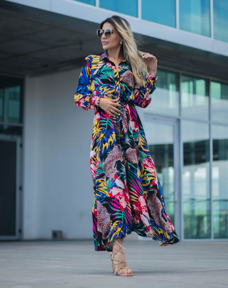 Floral Print Dress Casual Wedding