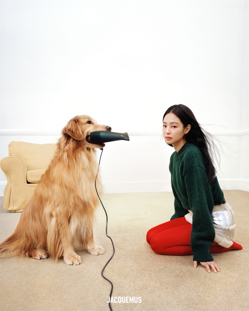 Jennie Jacquemus Holiday 2023 Ad Dog