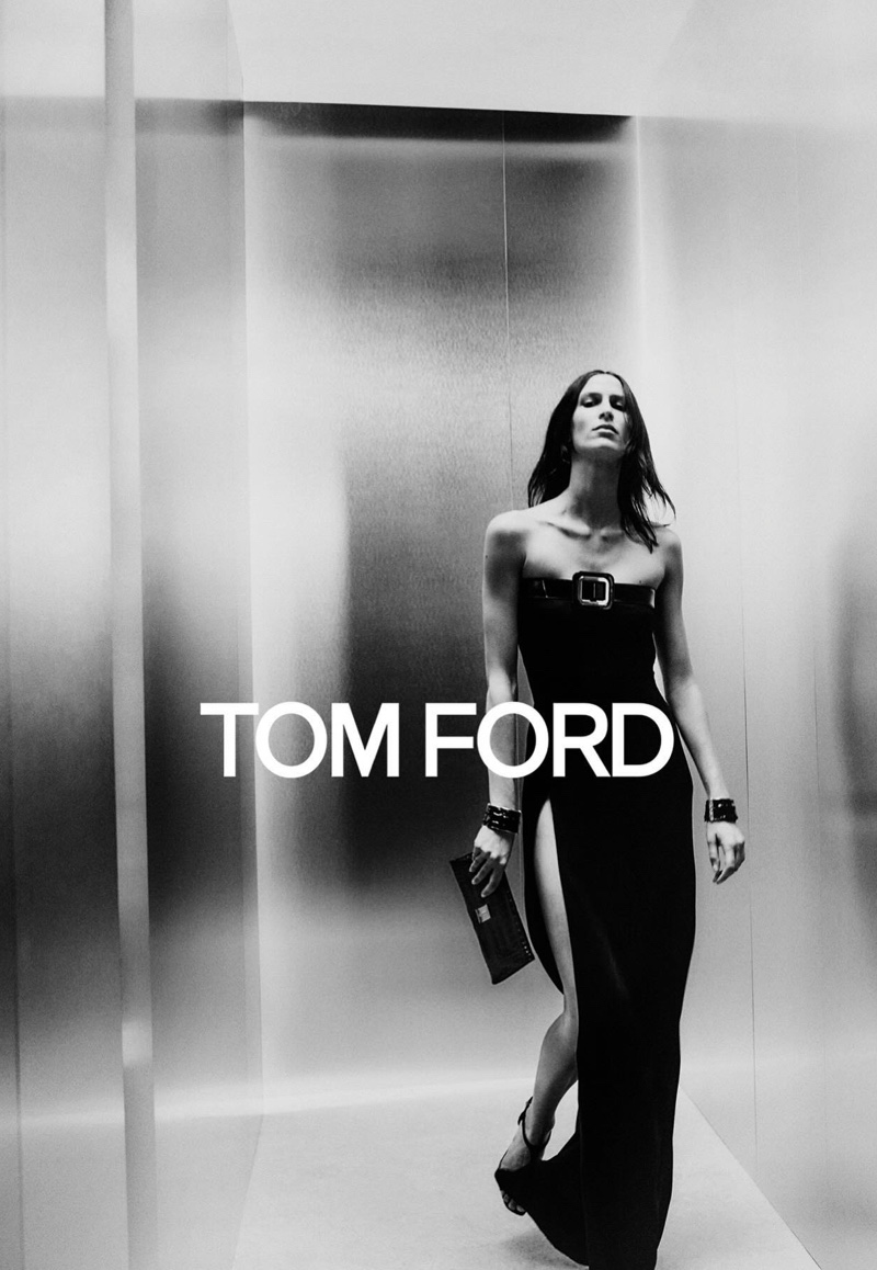 Tom Ford's spring 2024 collection features a sleek silhouette, showing the power of simplicity.