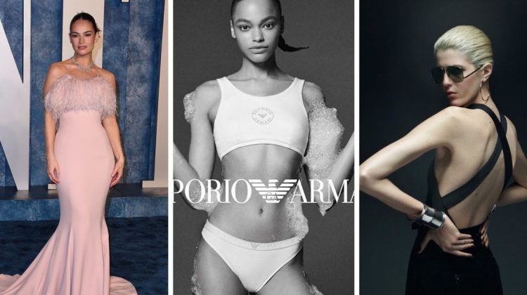 Week in Review | Lily James, Emporio Armani, Saint Laurent + More