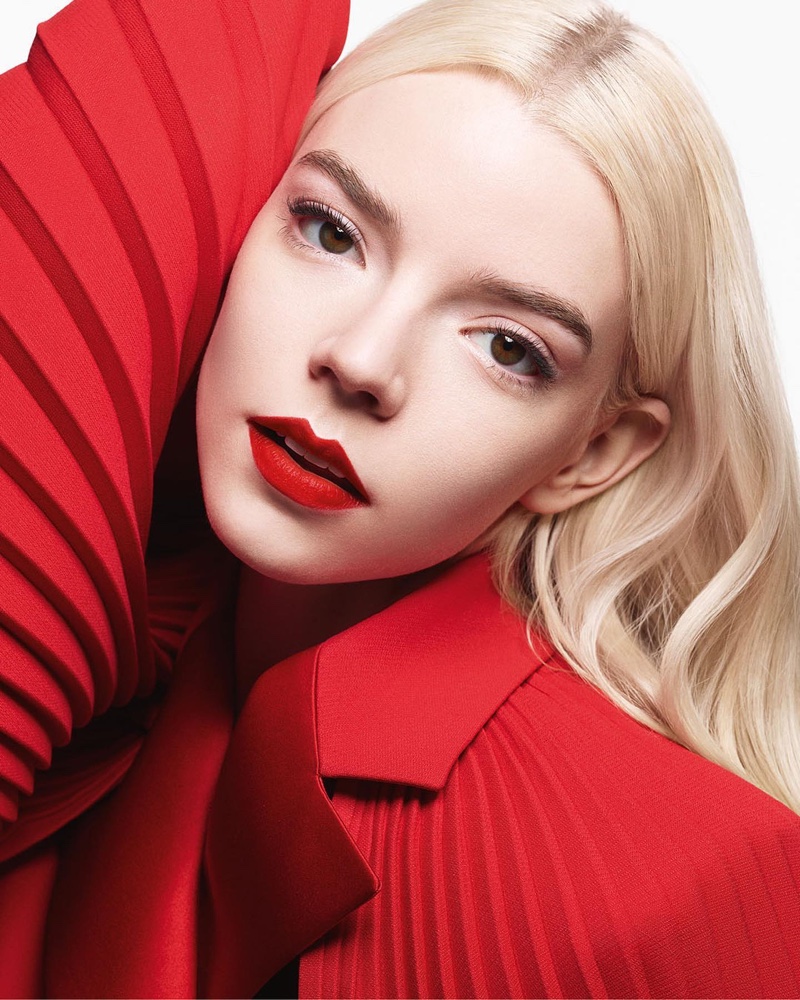 Anya Taylor-Joy Rouge Dior Lipstick 2024 Ad Campaign