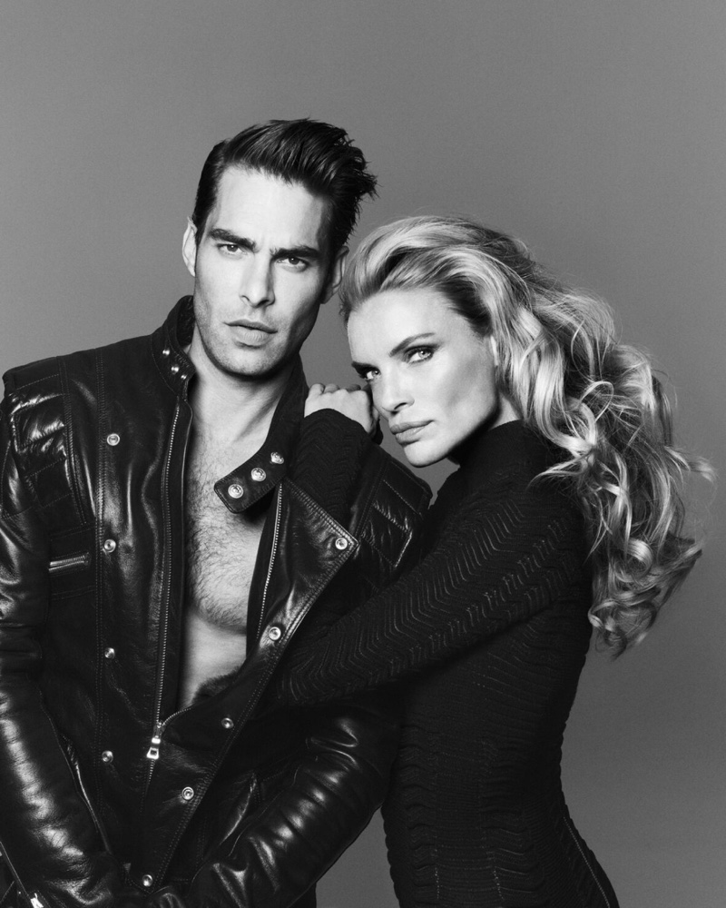 Jon Kortajarena and Esther Cañadas embrace edgy chic in Balmain Hair's 50th anniversary campaign.