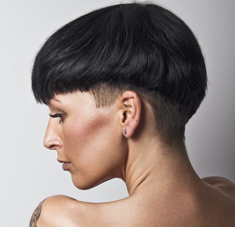 Bowl Cut Undercut Short Hairstyle