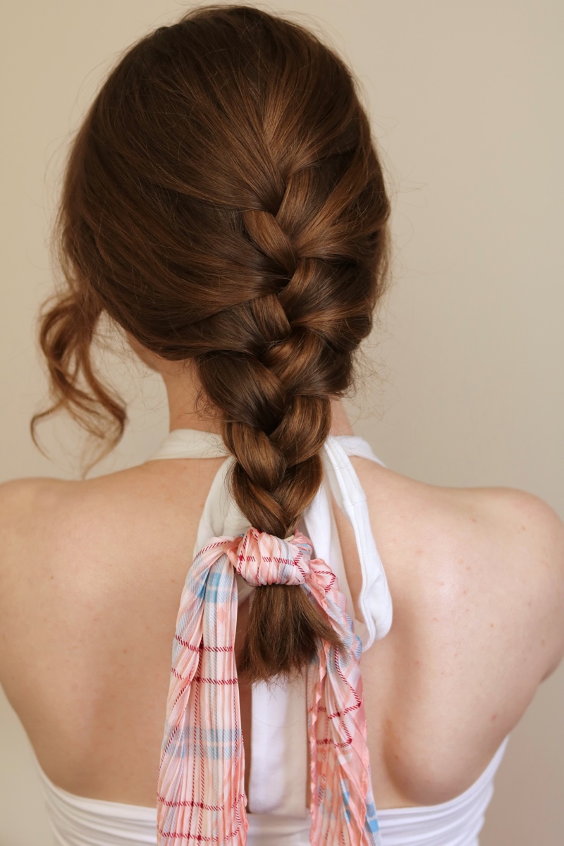 Braid Scarf Hairstyle