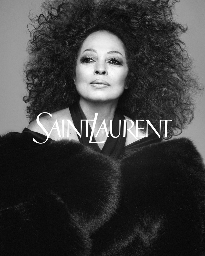 Diana Ross Saint Laurent Summer 2024 Ad01