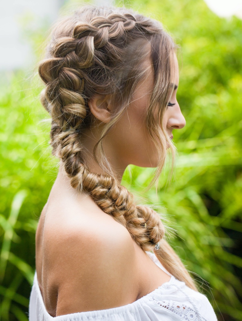 Dutch Braid Hairstyle