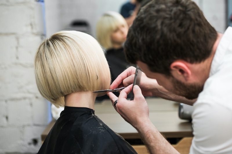 Hairstylist Cutting Bob