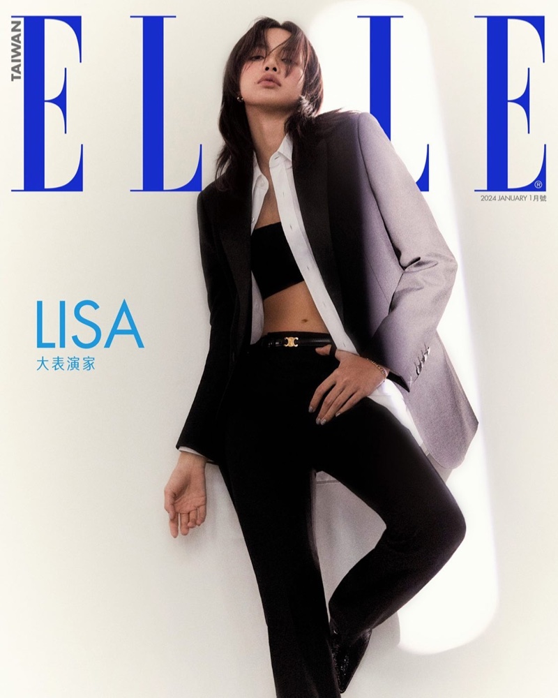 Lisa Blackpink ELLE Taiwan January 2024 Cover