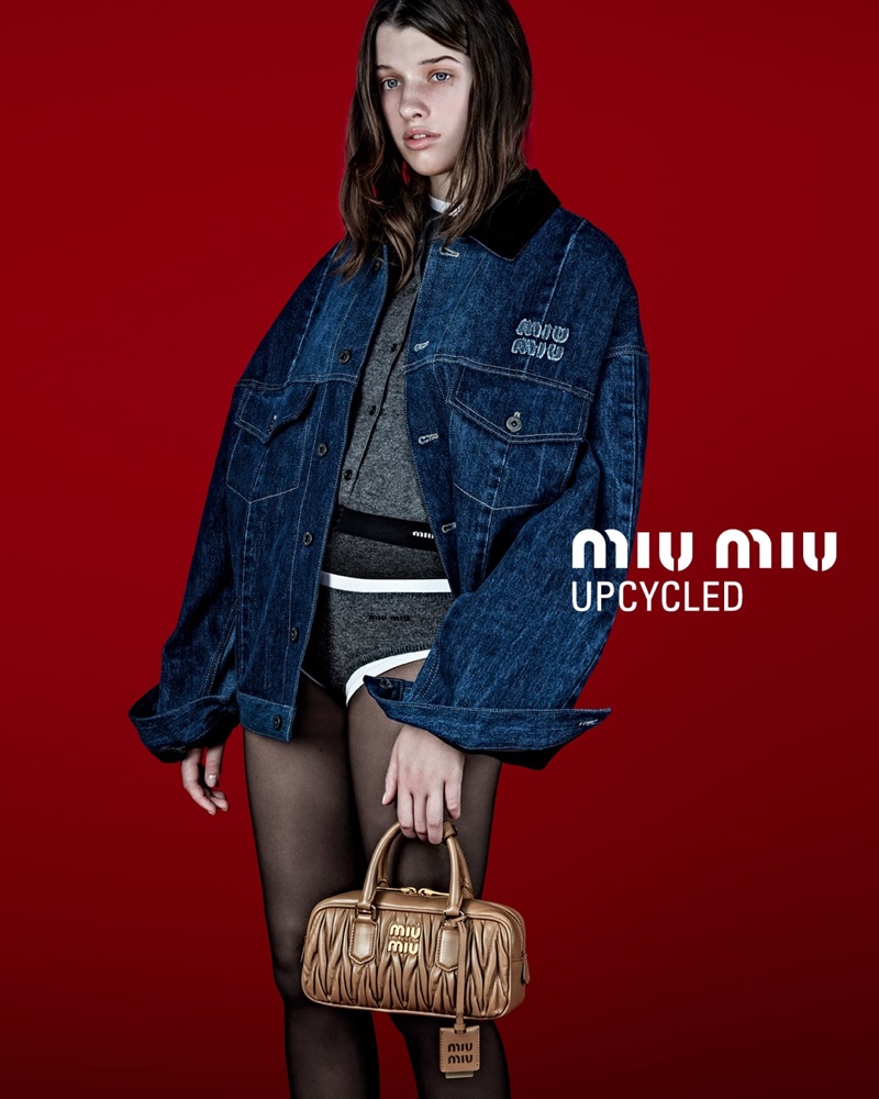 Miu Miu Upcycled 2024 Denim Campaign