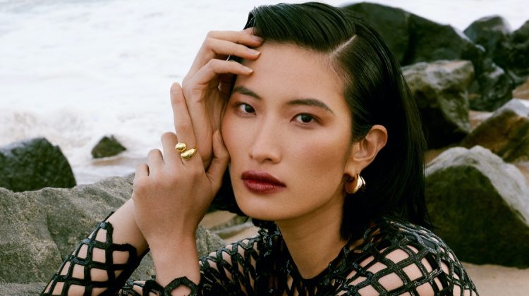 Nuri Son Has a Seaside Moment in L’Officiel Arabia