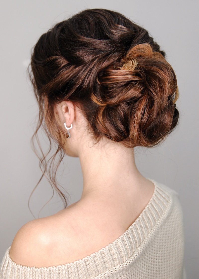 Textured Low Bun