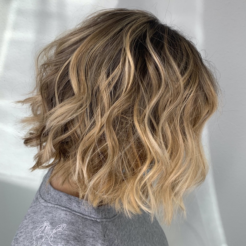 Wavy Bob Cut