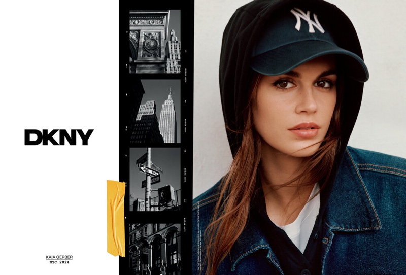 Kaia Gerber DKNY Spring 2024 Ad Campaign