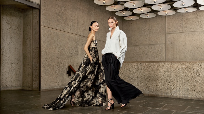 Elegance meets edge with floral prints and billowing silhouettes in Max Mara's spring-summer 2024 campaign.