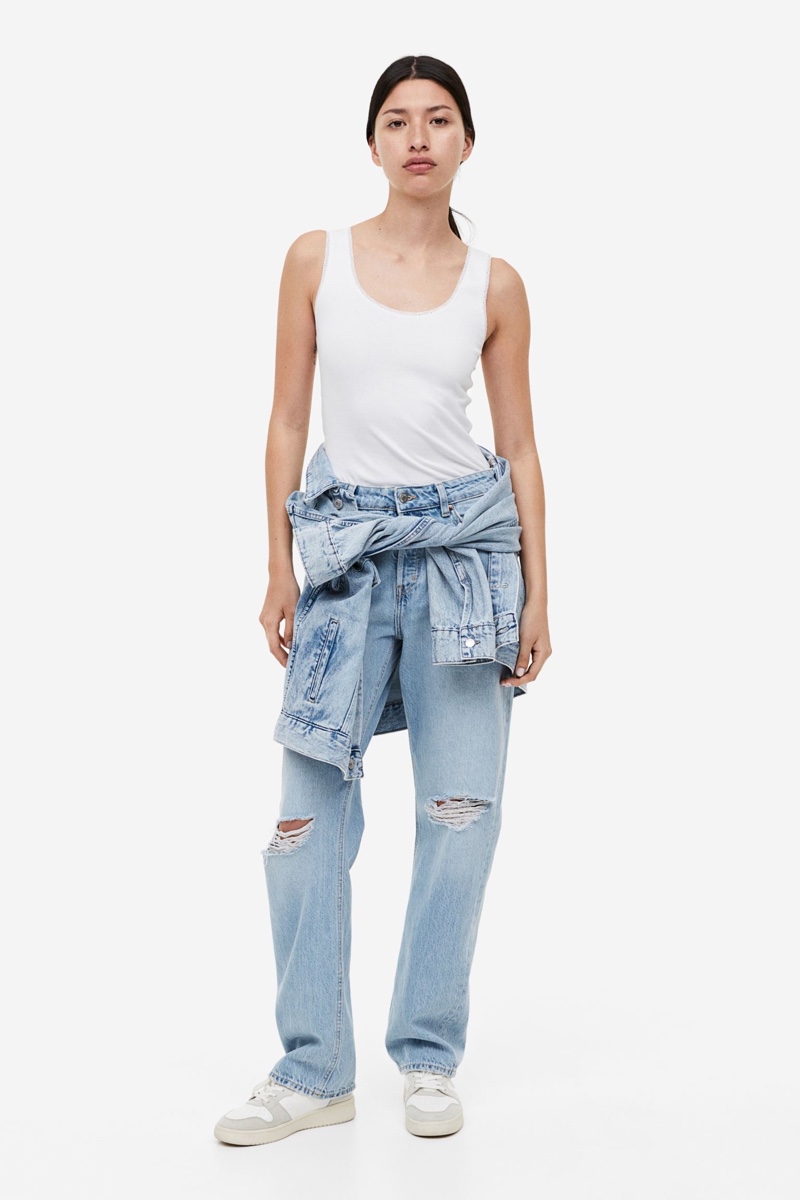 Tank Top Jeans Tomboy Outfit