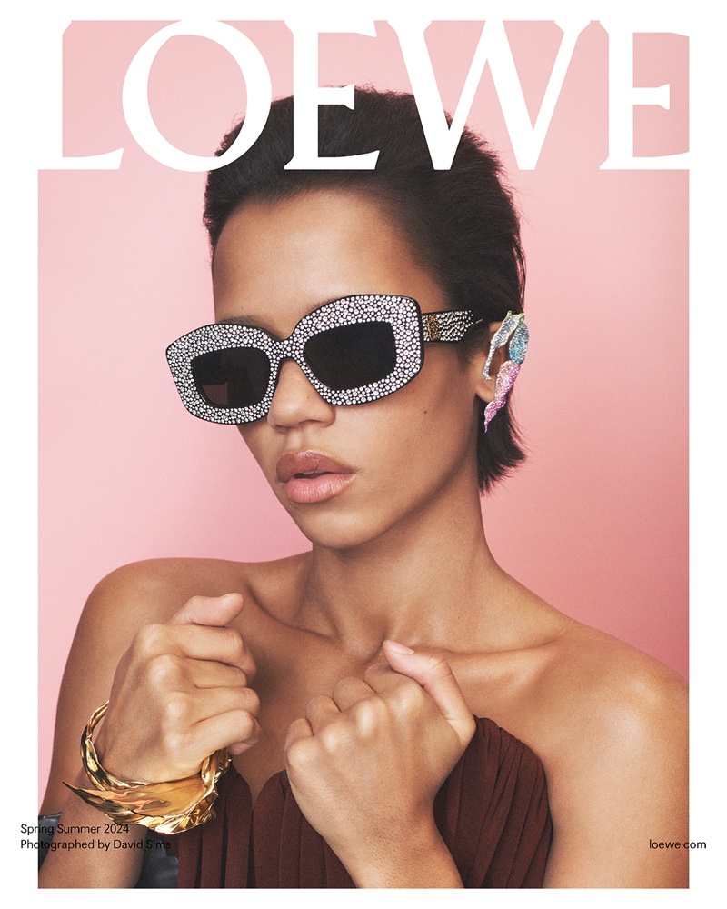 Taylor Russell Loewe Sunglasses Spring 2024 Ad Campaign