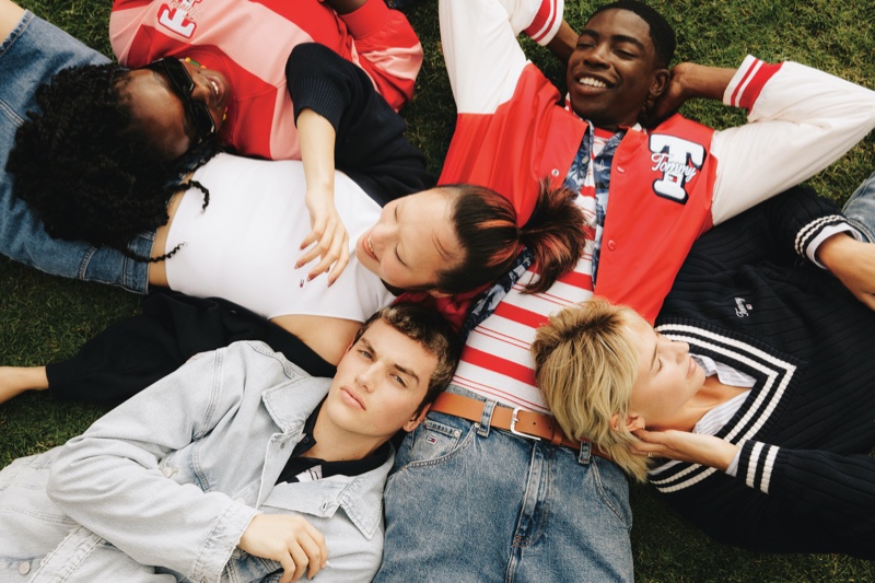 Youthful energy and eclectic styles converge in Tommy Jeans' spring-summer 2024 campaign ad.