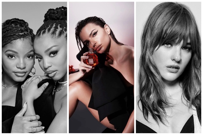 Week in Review: Chloe & Halle Bailey pose for Pandora Be Love campaign, Emily Ratajkowski with Viktor & Rolf Flowerbomb Tiger Lily eau de parfum, and Victoria De Angelis in Emporio Armani Underwear campaign.