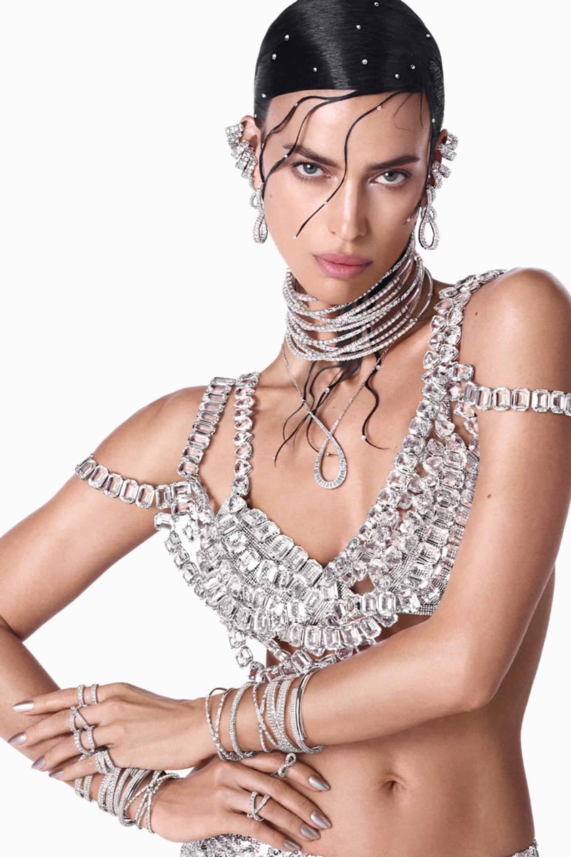 Irina Shayk Swarovski Spring 2024 Jewelry Ad