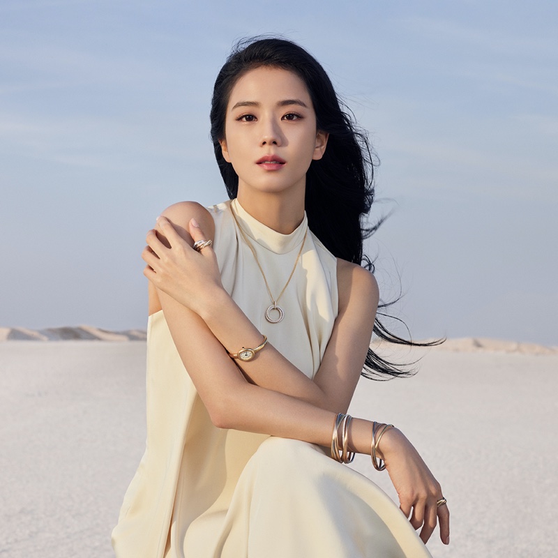 Jisoo Blackpink Cartier Trinity Jewelry 2024 Ad