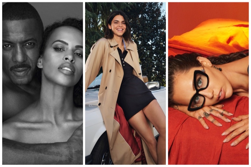 Week in Review: Idris and Sabrina Elba for Calvin Klein Eternity Aromatic Essence fragrance, Kendall Jenner in Tommy Hilfiger spring 2024 campaign, and Miley Cyrus for Dolce & Gabbana eyewear spring 2024 ad.