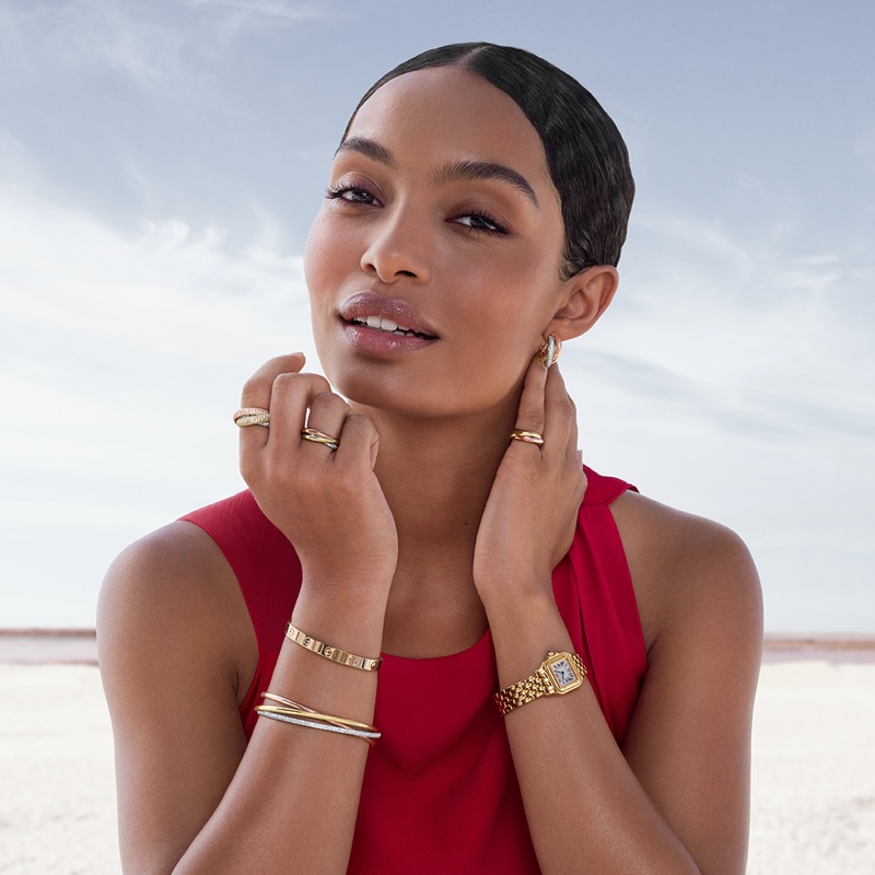 Yara Shahidi Cartier Trinity Jewelry 2024 Ad Campaign