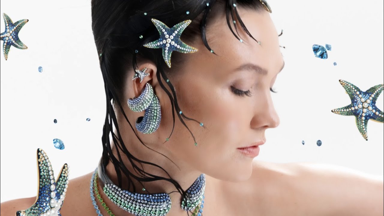 Irina Shayk, Karlie Kloss Bring Mermaidcore to Swarovski Ad