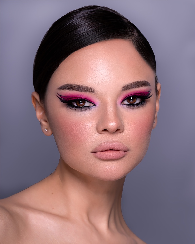 Bold Fuschia Eyeshadow