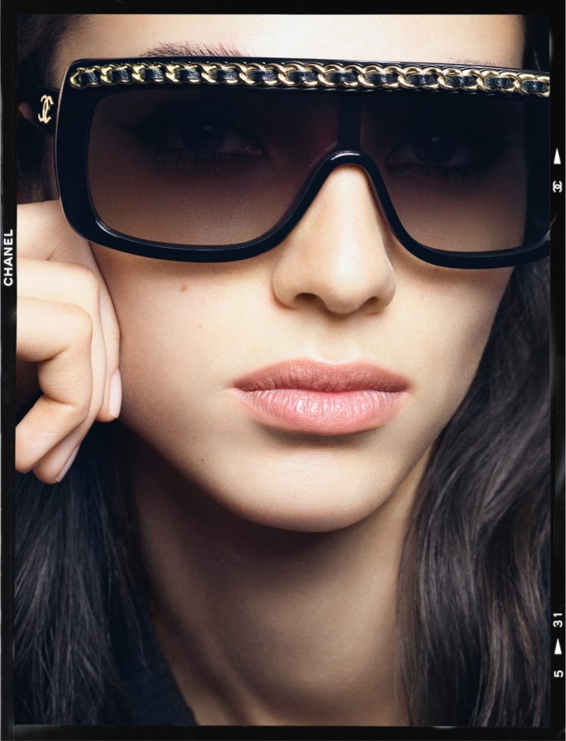 Chanel eyewear features chain-detailed shades from its spring-summer 2024 line worn by Loli Bahia.