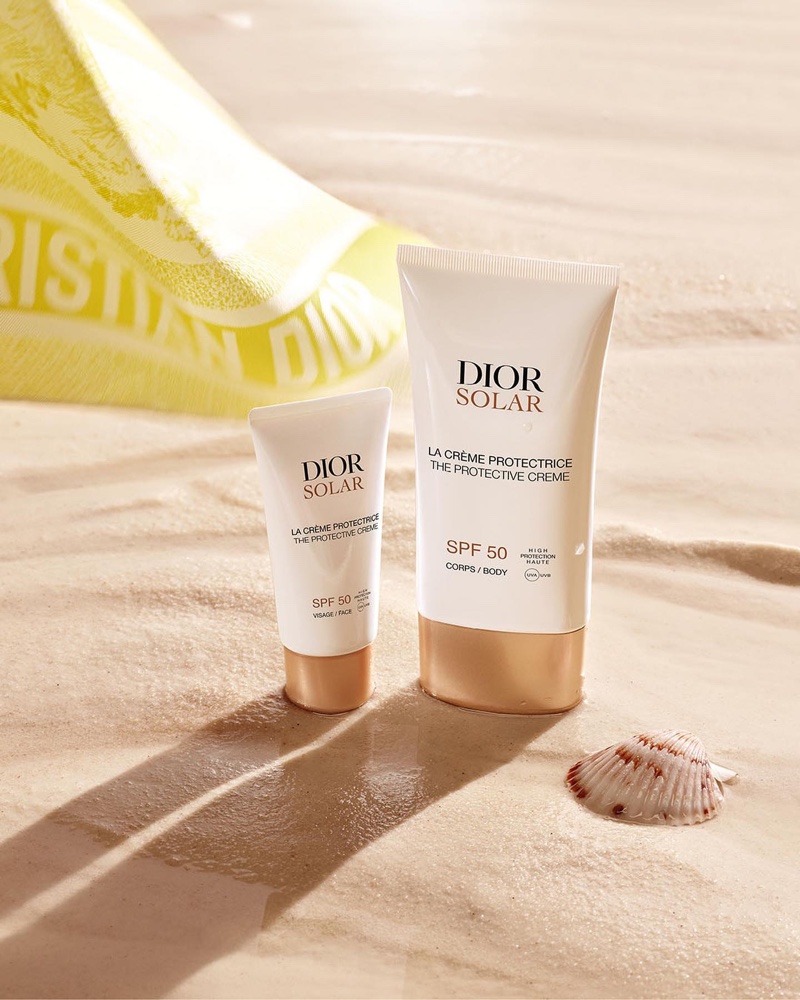 Spotlight on the Dior Solar Protective Creme for the body and face.