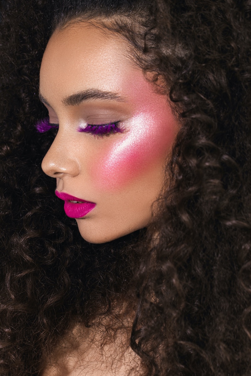 Electric Fantasy Pink Makeup