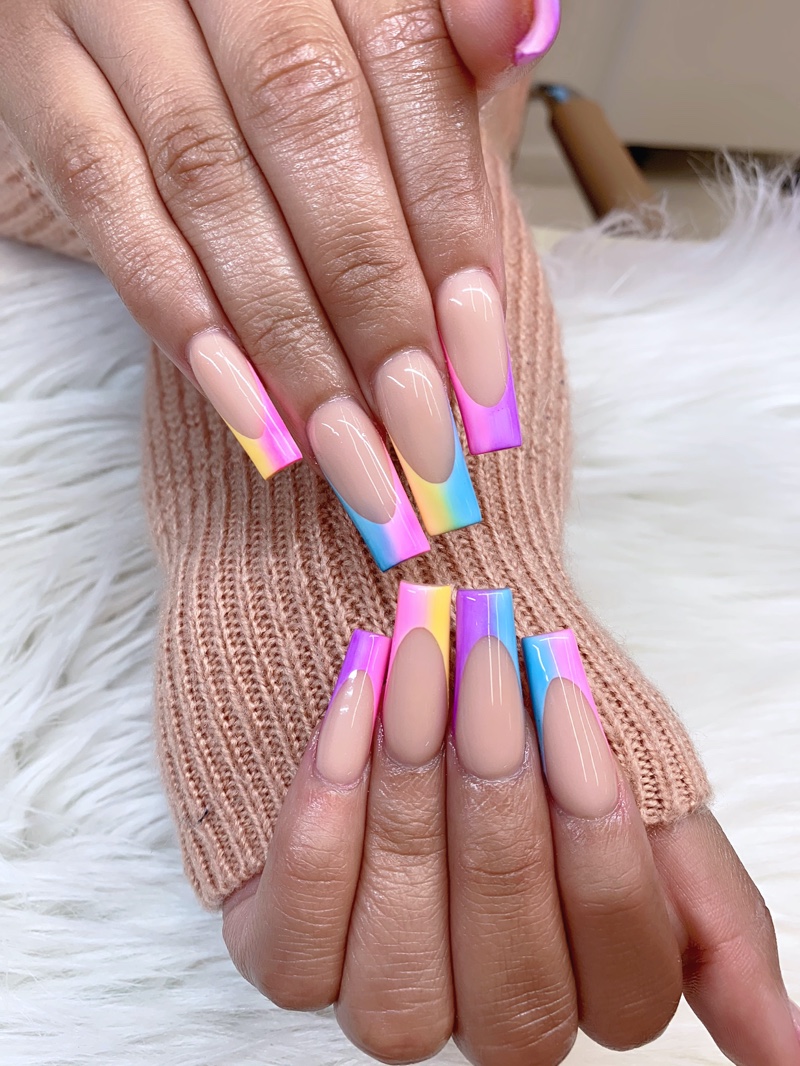 Gradient Summer Nails