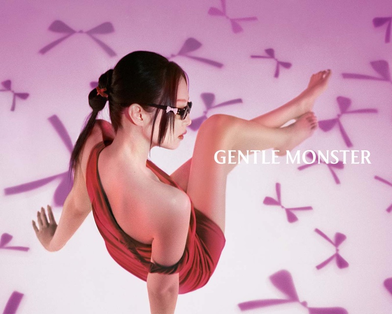 Jennie debuts Gentle Monster's Jentle Salon collection with chic charm accessories for eyewear.
