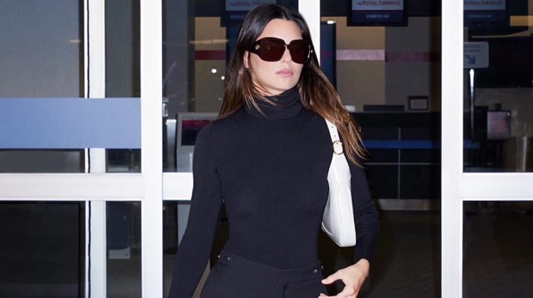 Kendall Jenner Hits the Airport in Gucci Valigeria Ad