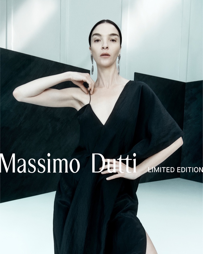 Embracing the boldness of black, Massimo Dutti's spring-summer 2024 limited edition brings minimalistic chic to the forefront.