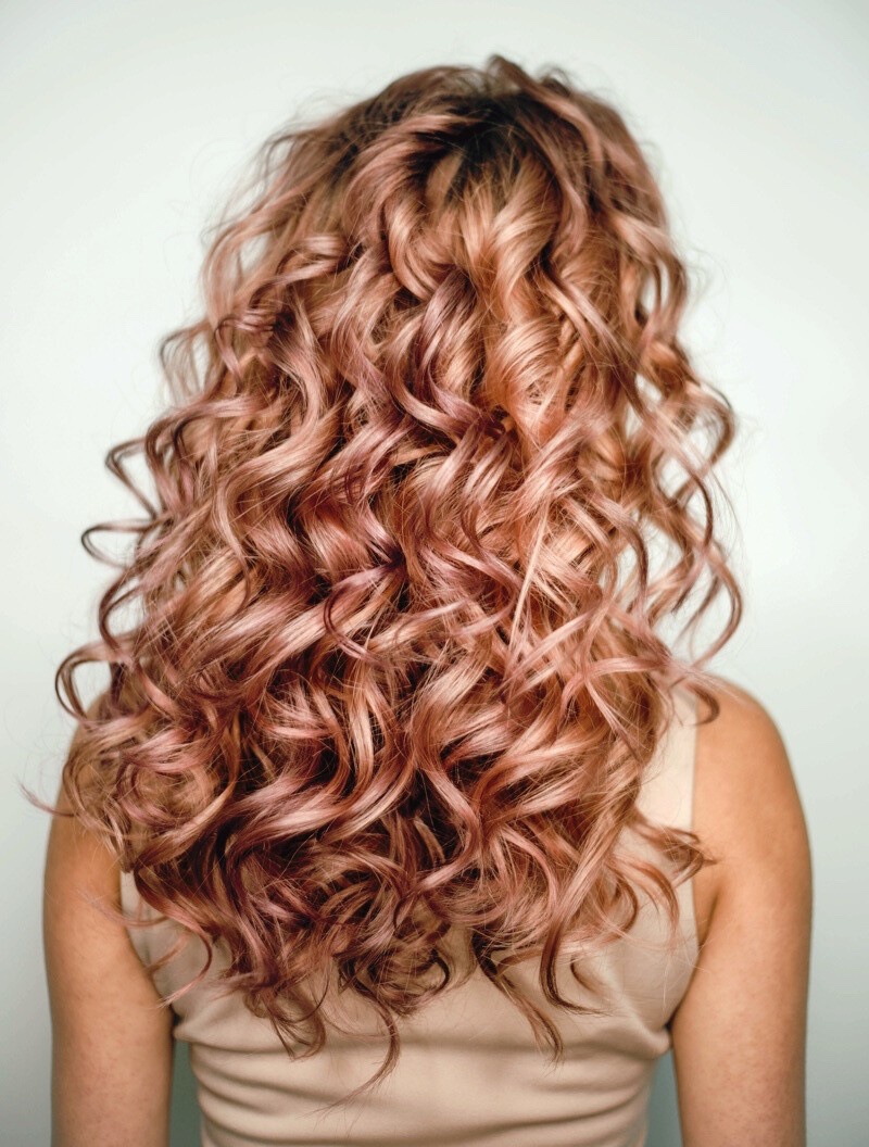 Rose Gold Strawberry Blonde Hair Color