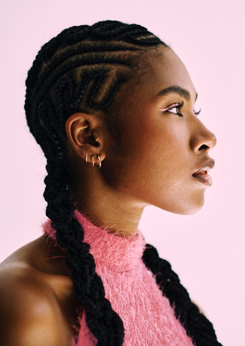 Zig Zag Cornrows Hairstyle