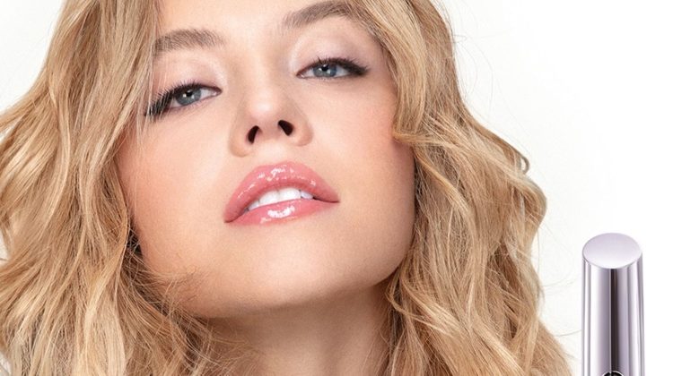 Sydney Sweeney Dazzles in Armani Beauty Lipgloss Ad