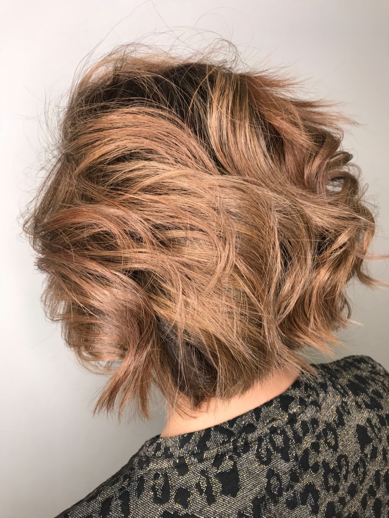 Textured Layered Bob