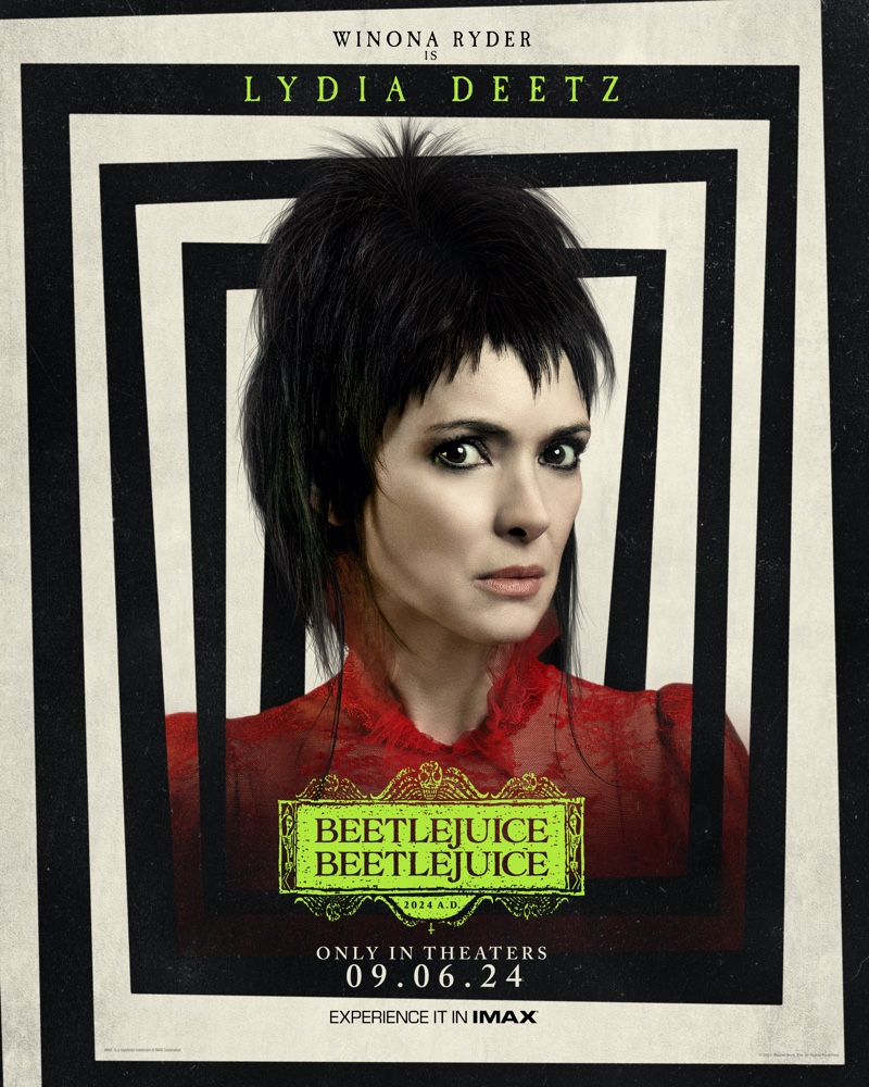 Winona Ryder Beetlejuice Beetlejuice 2024 Poster