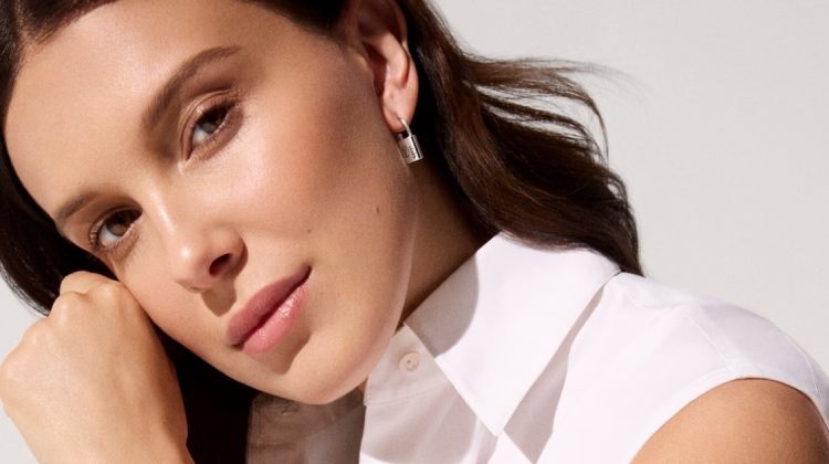 Millie Bobby Brown Shines in Louis Vuitton’s Silver Lockit