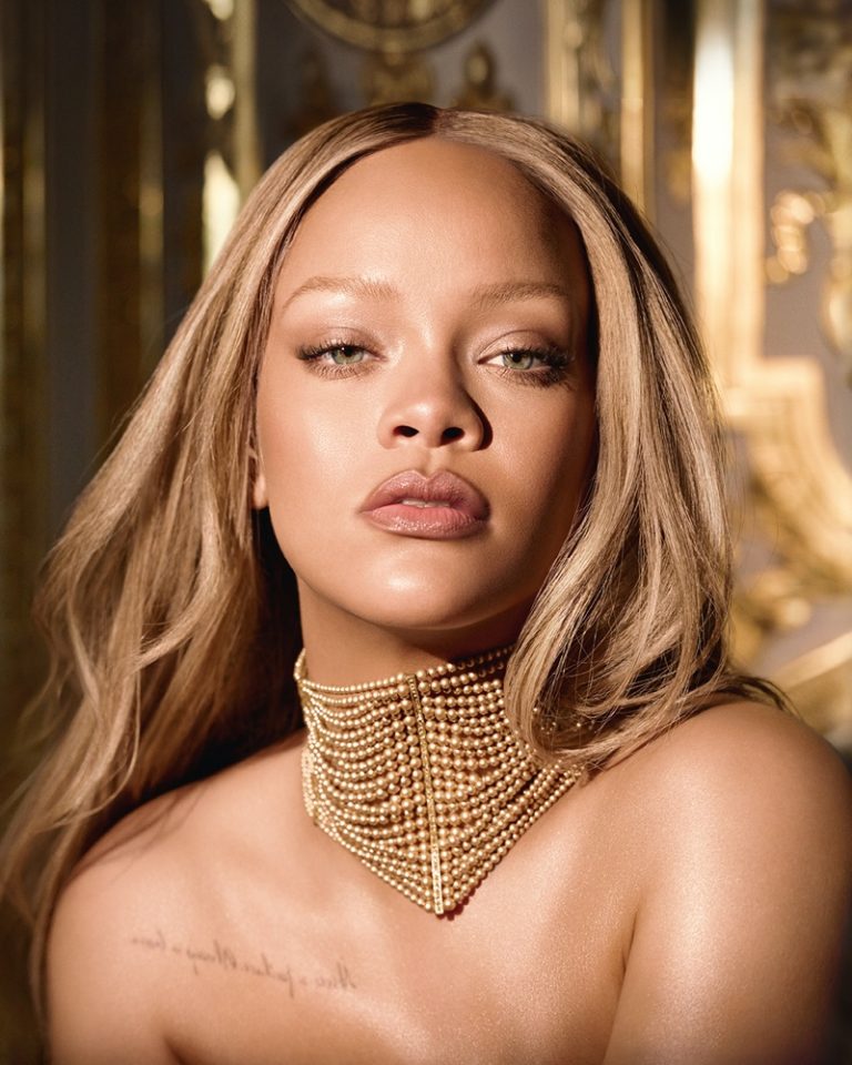 Rihanna is Golden in Dior J'adore Perfume Ad
