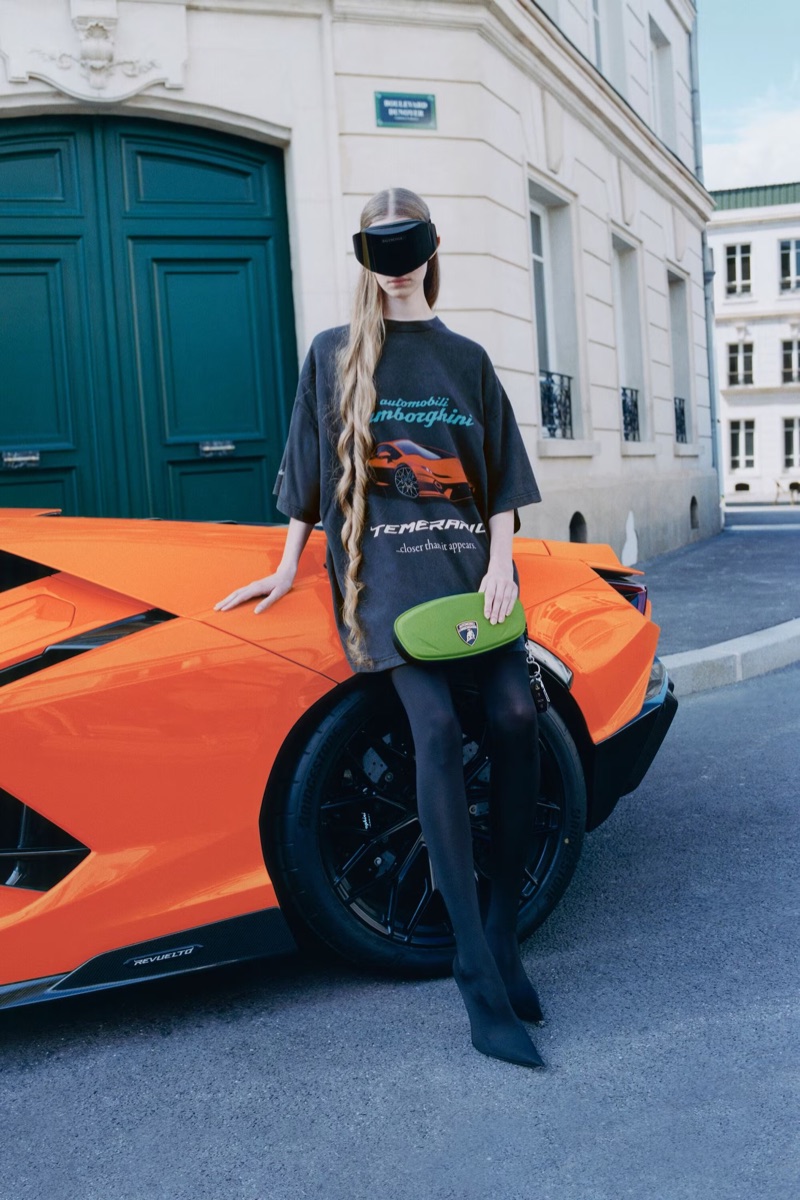 Balenciaga and Lamborghini debut their fall 2025 collaboration.