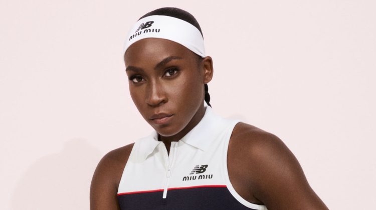Coco Gauff Sports New Balance x Miu Miu Collab