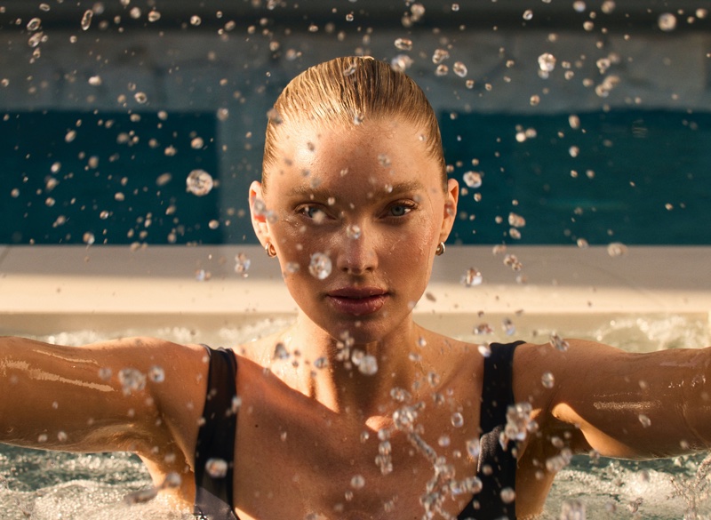 Elsa Hosk shows off Sunsolve's new SPF product range.