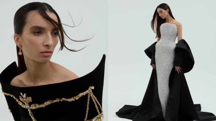 Emma Goune Poses in Couture Glam for Mojeh Magazine