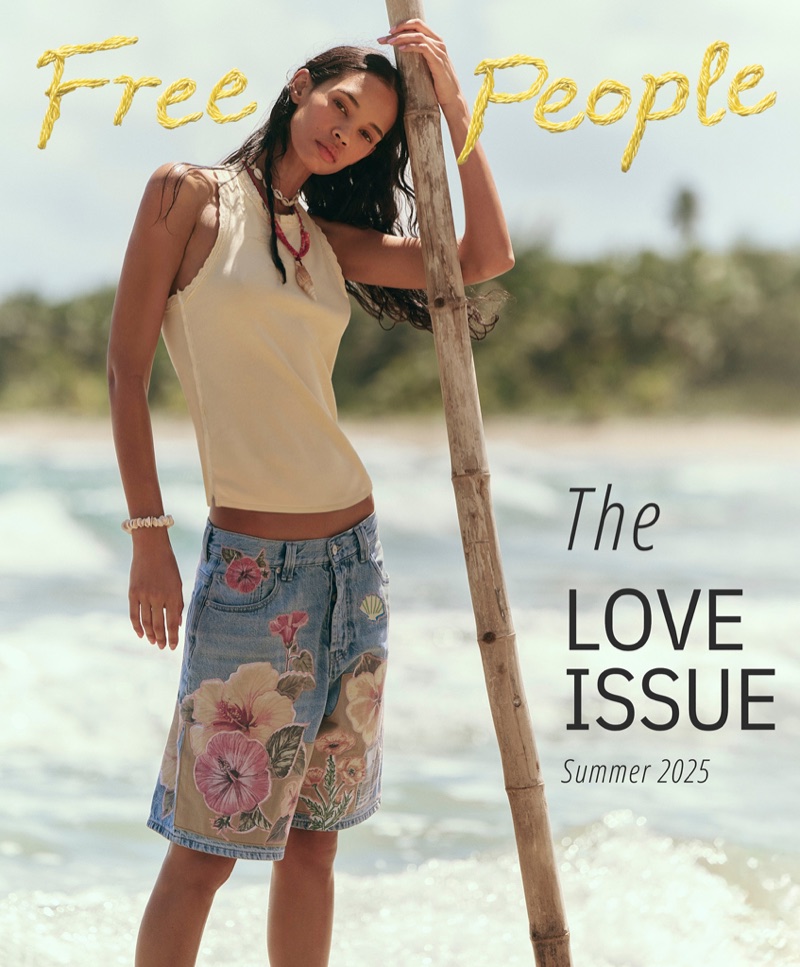 Jordan Daniels poses in Free People's Summer 2025 catalog.