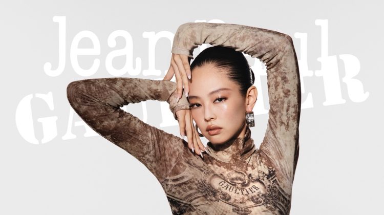 Jennie Serves Looks in Jean Paul Gaultier Ad